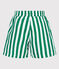 Kinder-Badeshorts mit Streifen grün MARSHMALLOW/ JARDIN