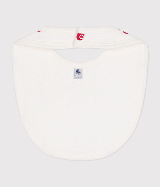 Baby-Lätzchen weiss MARSHMALLOW/rot TERKUIT