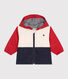 Baby-Windjacke mit Colorblock und Ringelstreifen-Futter