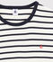 Kinderpyjama aus Rippstrick mit Matrosenstreifen weiss MARSHMALLOW/blau SMOKING